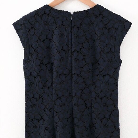 J. Crew Sleeveless Black Lace Shift Dress - Picture 5 of 8